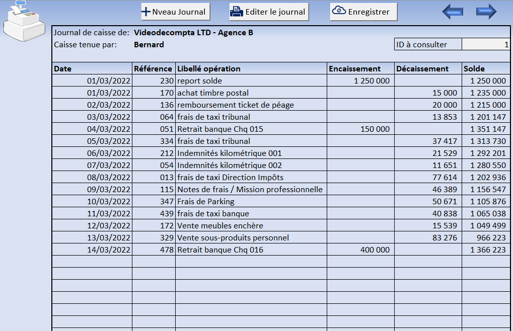 JOURNAL DE CAISSE SUR EXCEL – video-de-compta